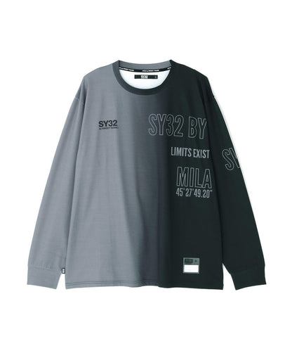 SY32 by SWEET YEARS GRADATION LOGO 長袖T恤