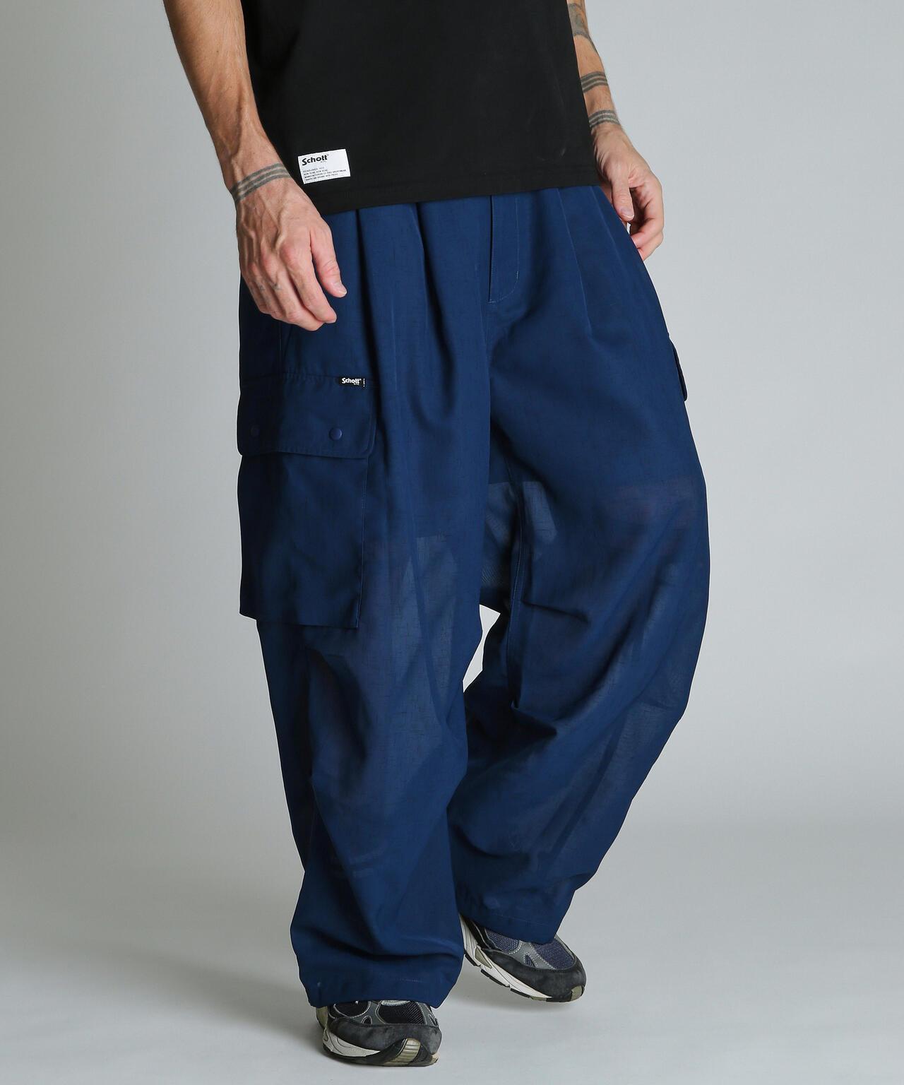 CHIFFON CARGO PANTS 雪紡工裝褲