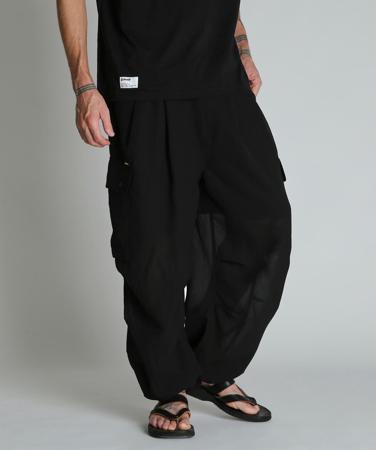 CHIFFON CARGO PANTS 雪紡工裝褲