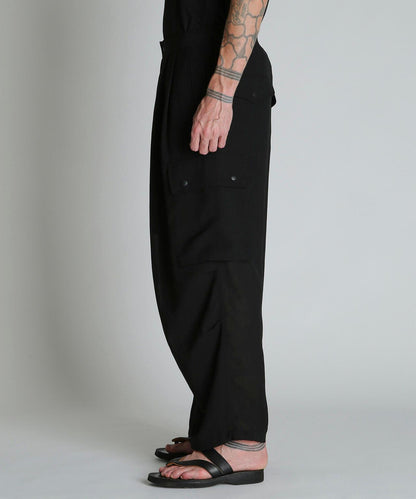 CHIFFON CARGO PANTS 雪紡工裝褲