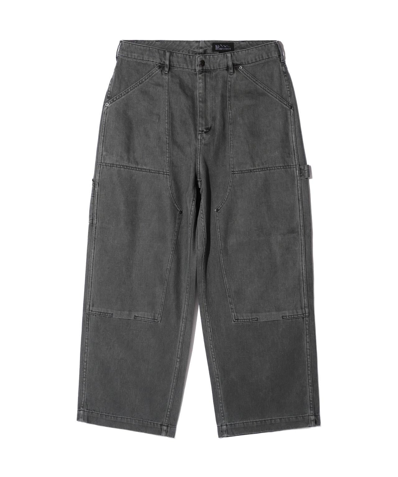 HEMP WASHED DOUBLE KNEE 褲子