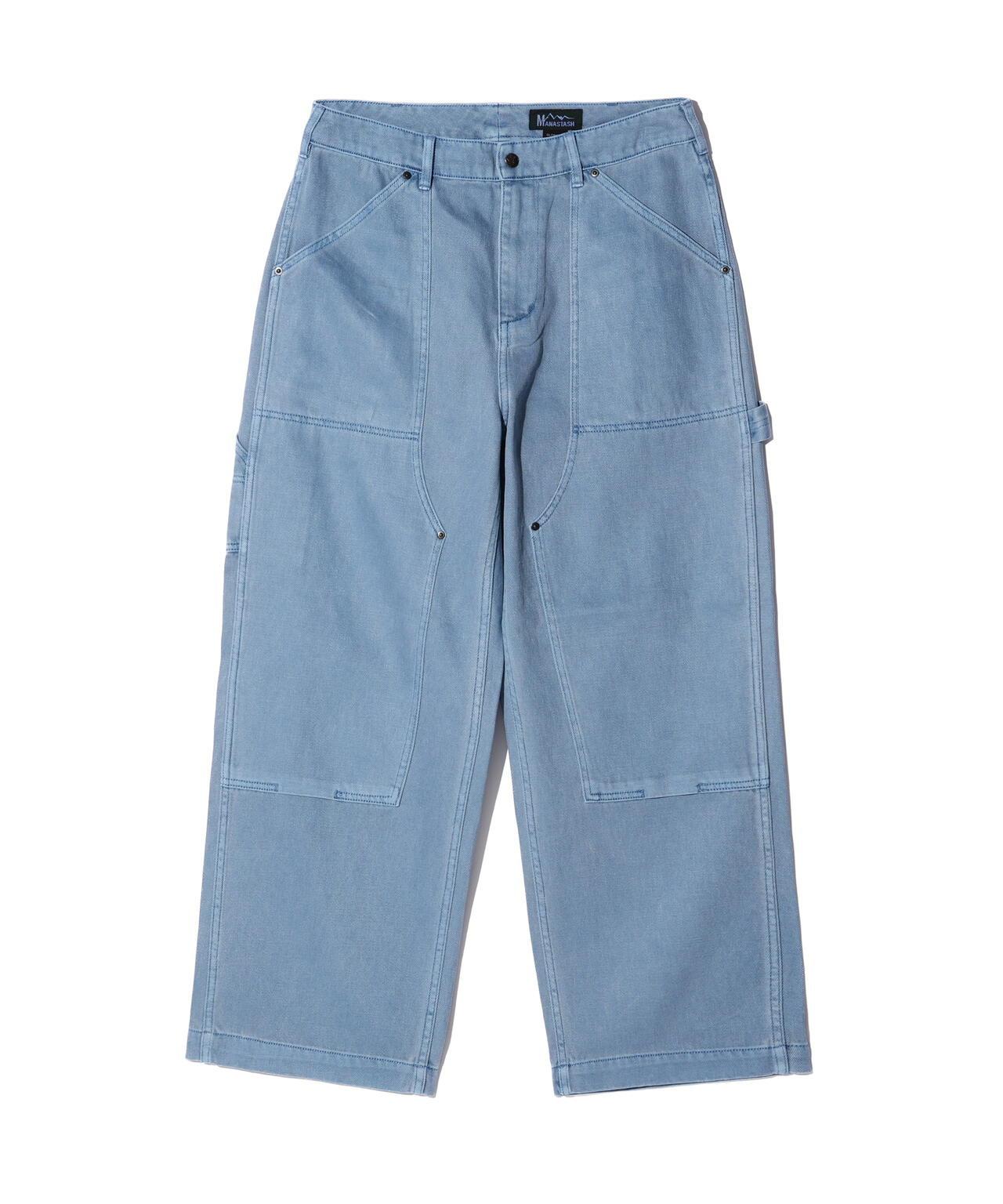 HEMP WASHED DOUBLE KNEE 褲子