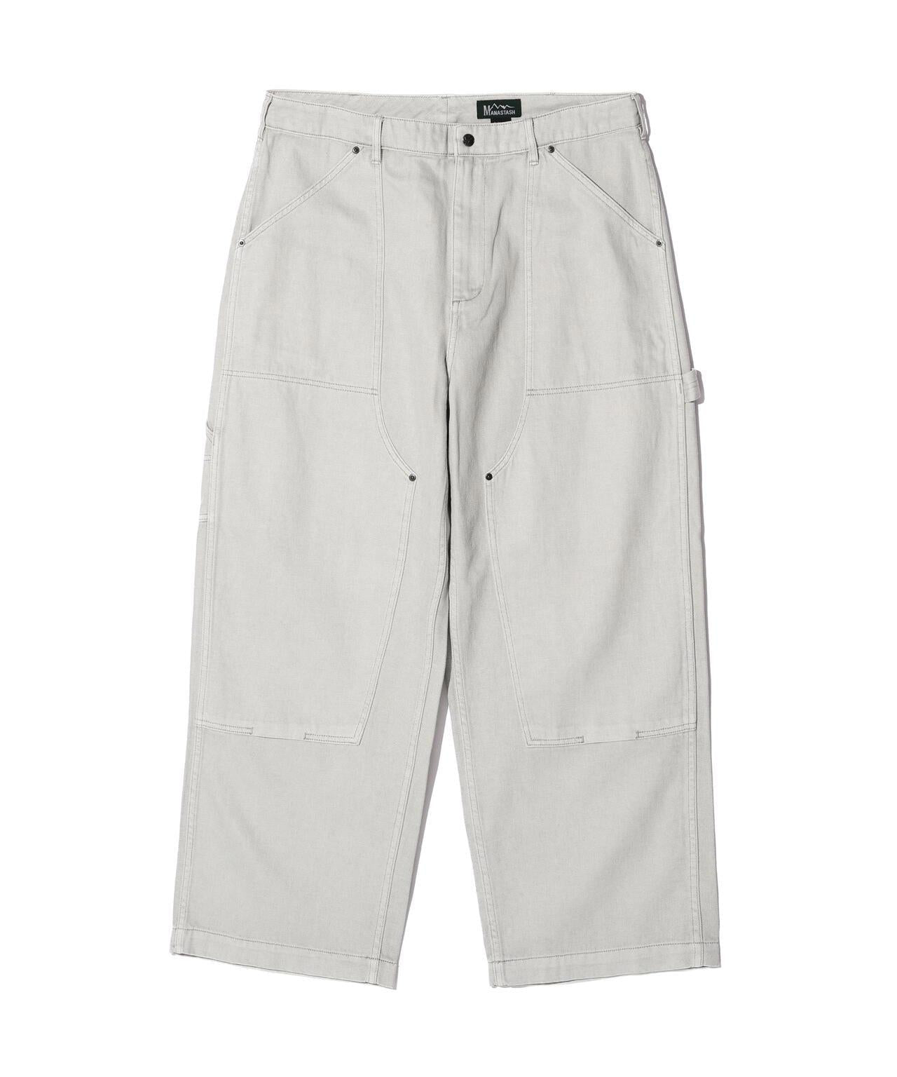 HEMP WASHED DOUBLE KNEE 褲子