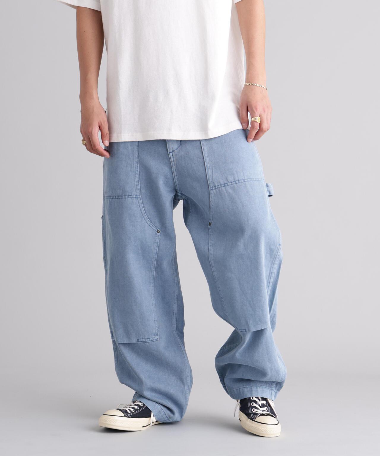 HEMP WASHED DOUBLE KNEE 褲子