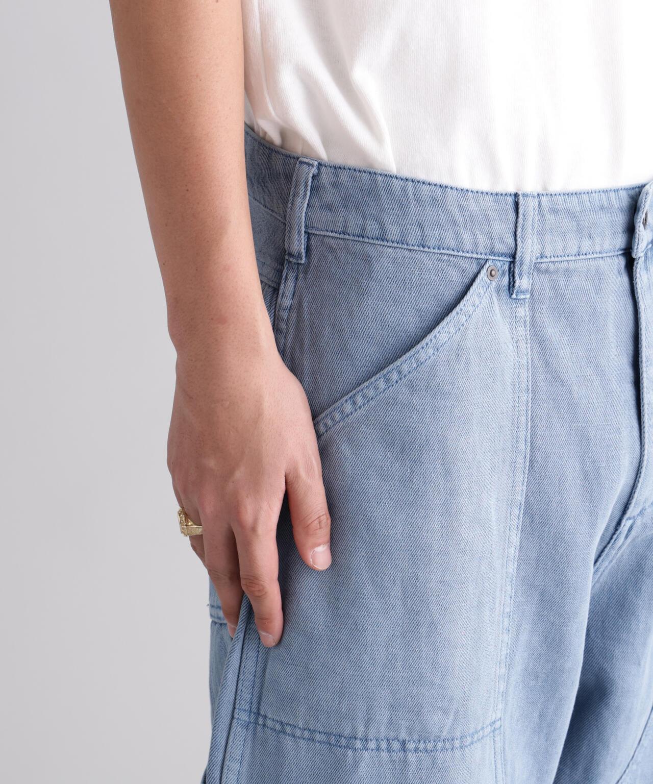 HEMP WASHED DOUBLE KNEE 褲子