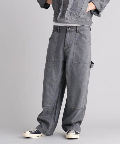 HEMP WASHED DOUBLE KNEE 褲子