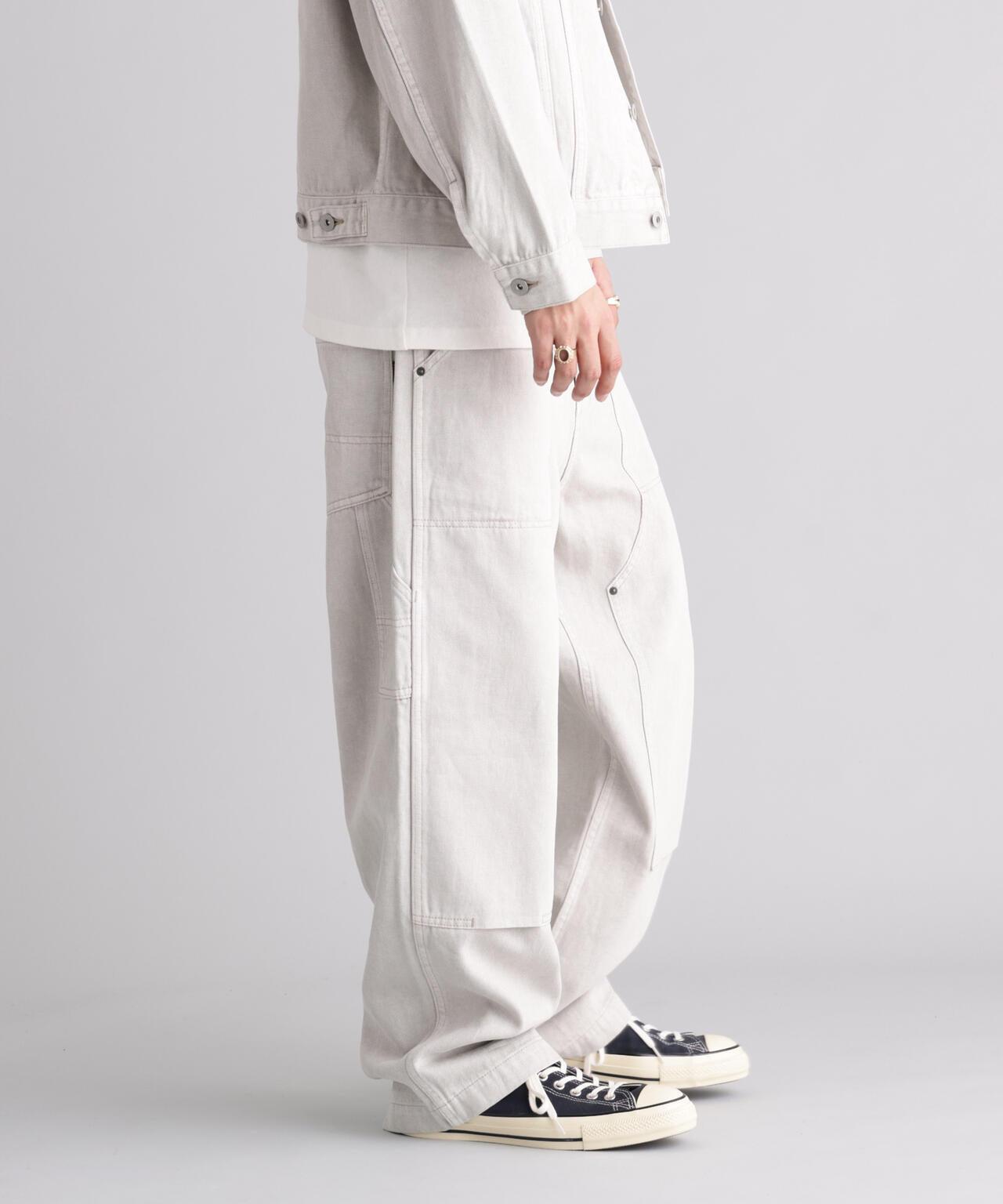 HEMP WASHED DOUBLE KNEE 褲子