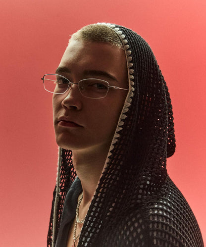 手工縫線網眼連帽衛衣 HAND - STITCH MESH HOODIE
