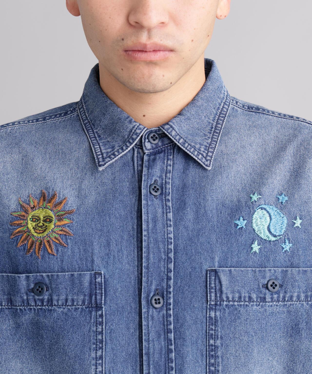 MANASTASH/マナスタッシュ 刺繡襯衫