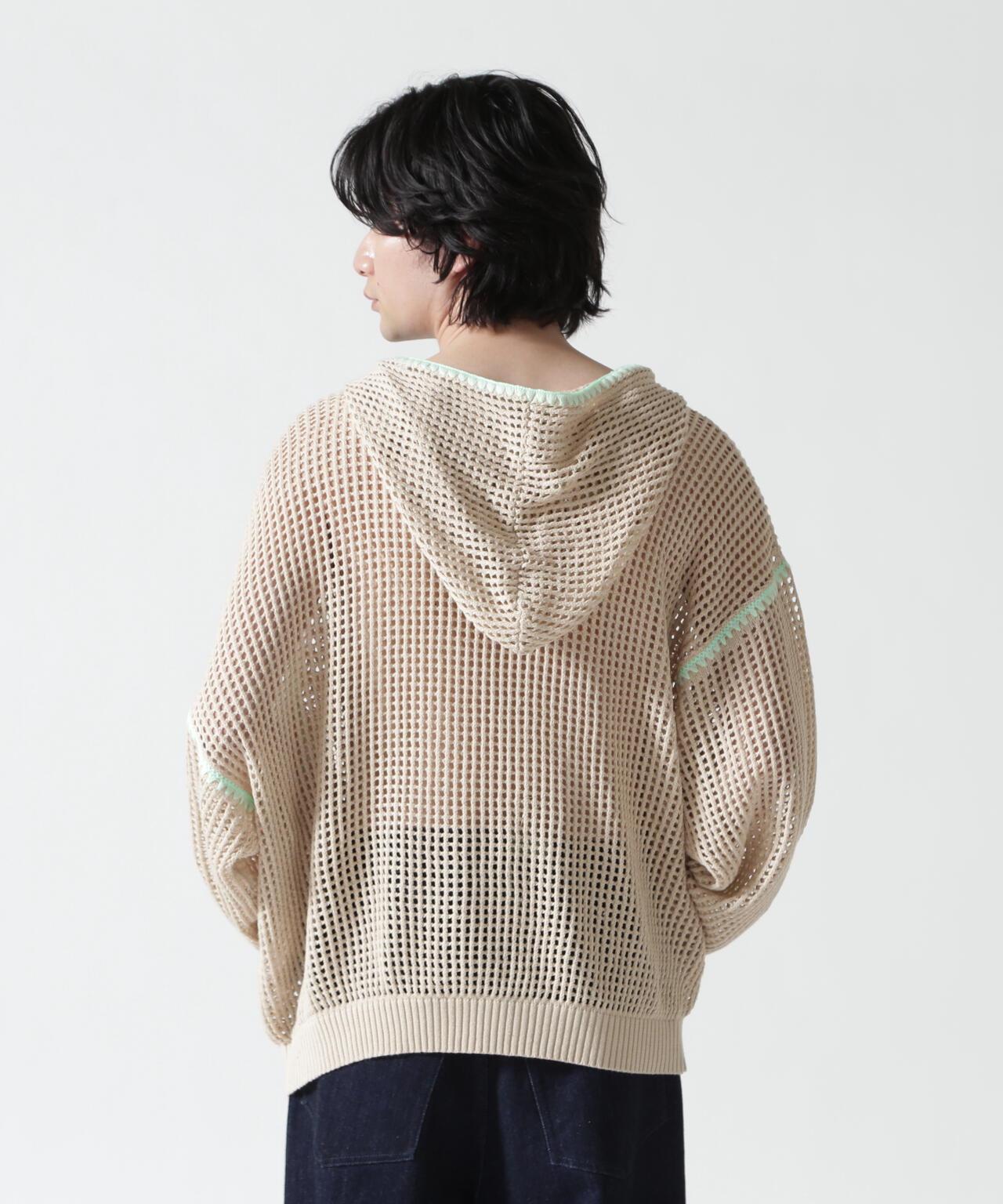 手工縫線網眼連帽衛衣 HAND - STITCH MESH HOODIE