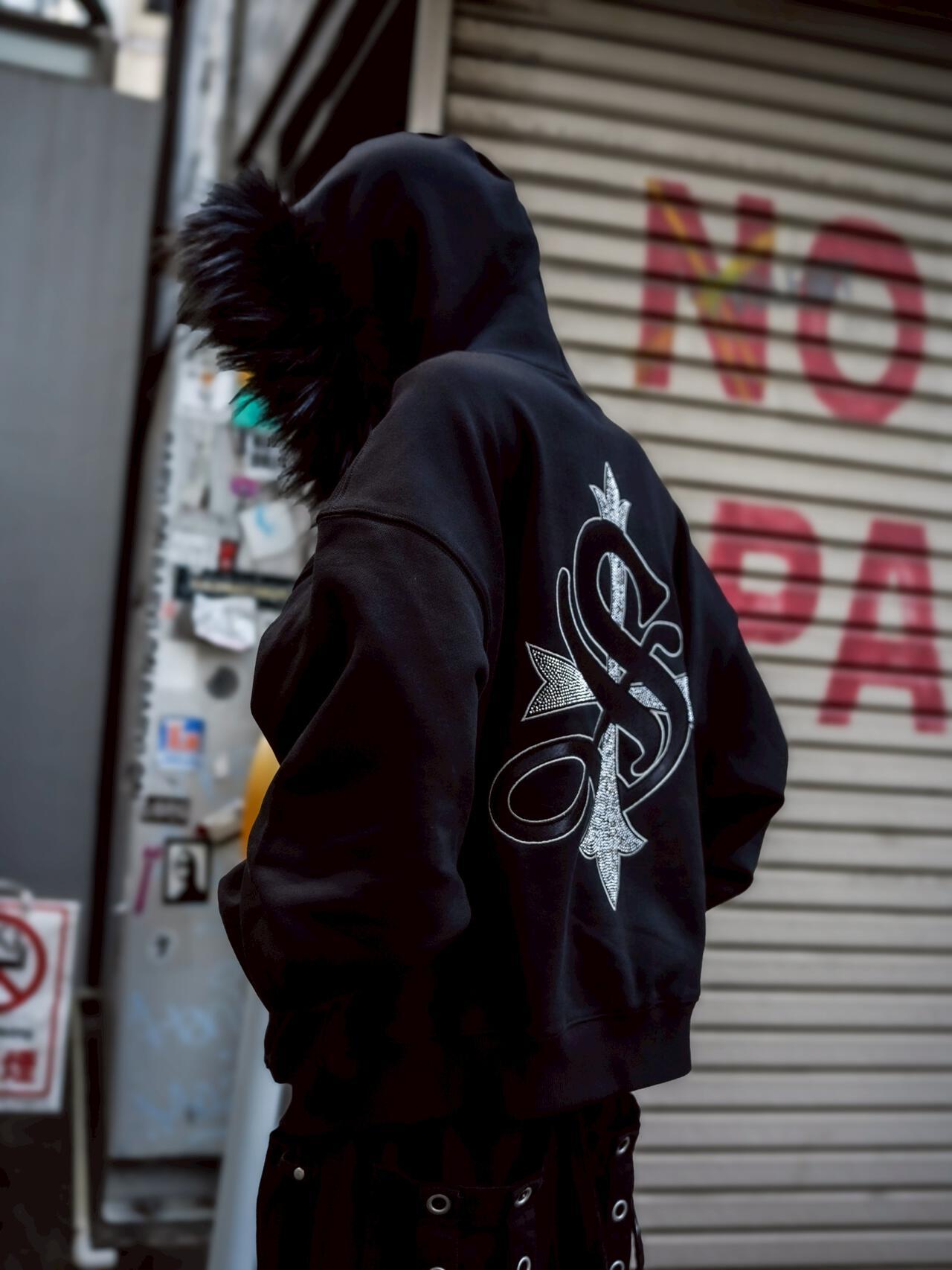 SUPPLIER サプライヤー LHP EXCLUSIVE 人造毛短款交叉拉鍊連帽外套