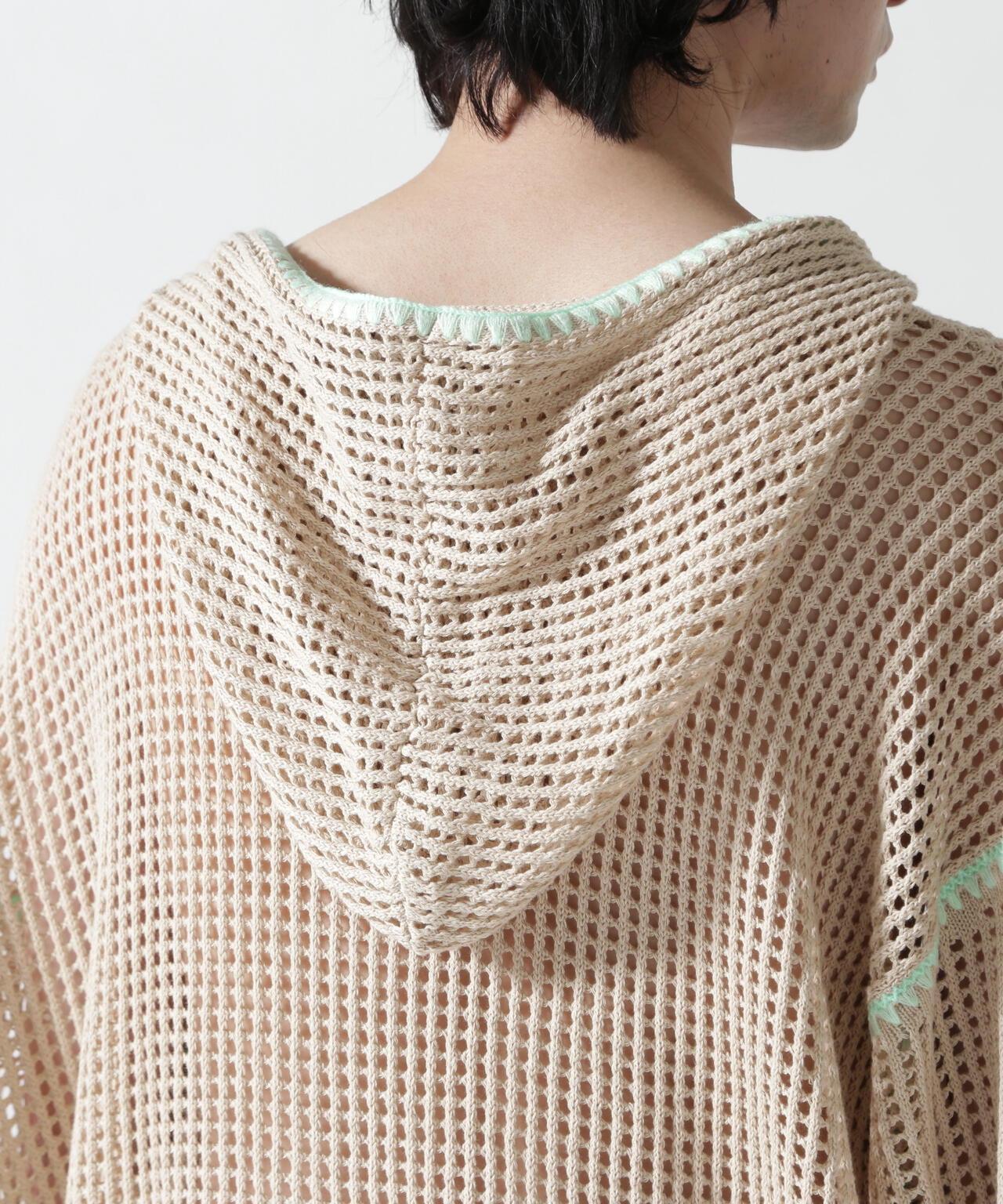 手工縫線網眼連帽衛衣 HAND - STITCH MESH HOODIE