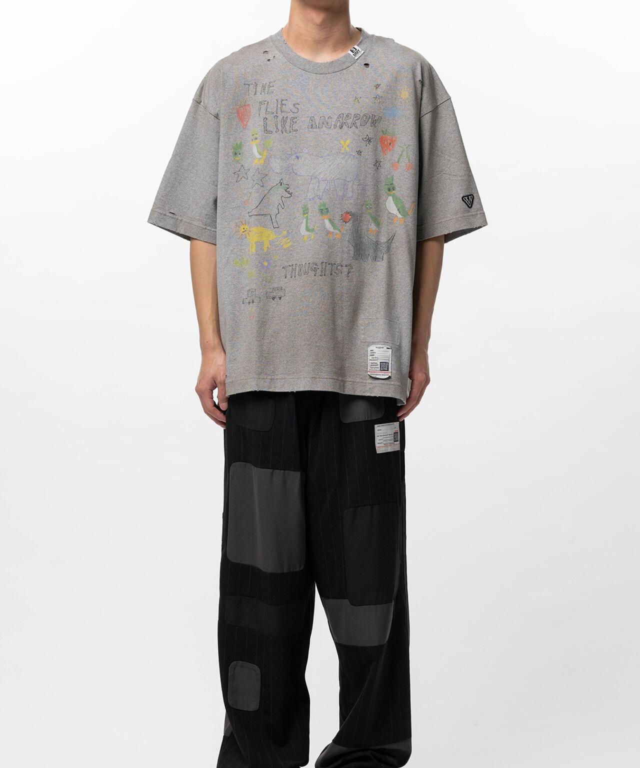 Maison MIHARAYASUHIRO メゾン ミハラヤスヒロ 塗鴉圖案 KIDS DOODLE TEE 兒童T恤