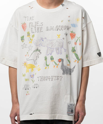 Maison MIHARAYASUHIRO メゾン ミハラヤスヒロ 塗鴉圖案 KIDS DOODLE TEE 兒童T恤