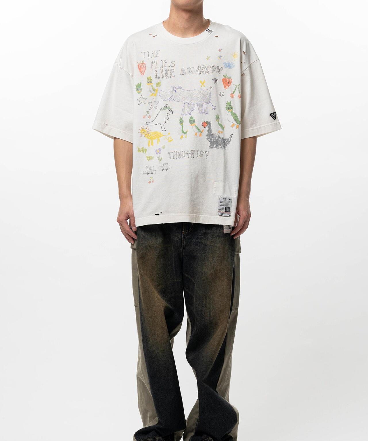 Maison MIHARAYASUHIRO メゾン ミハラヤスヒロ 塗鴉圖案 KIDS DOODLE TEE 兒童T恤