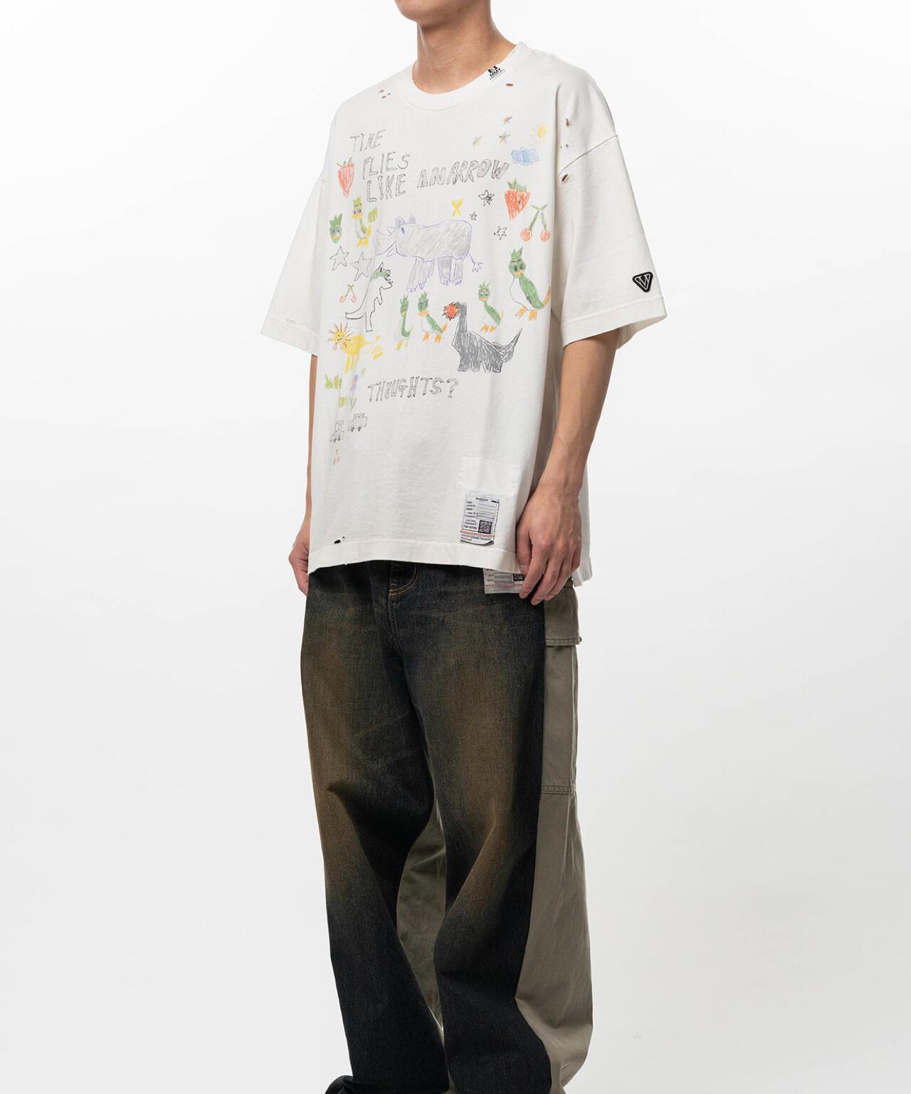 Maison MIHARAYASUHIRO メゾン ミハラヤスヒロ 塗鴉圖案 KIDS DOODLE TEE 兒童T恤