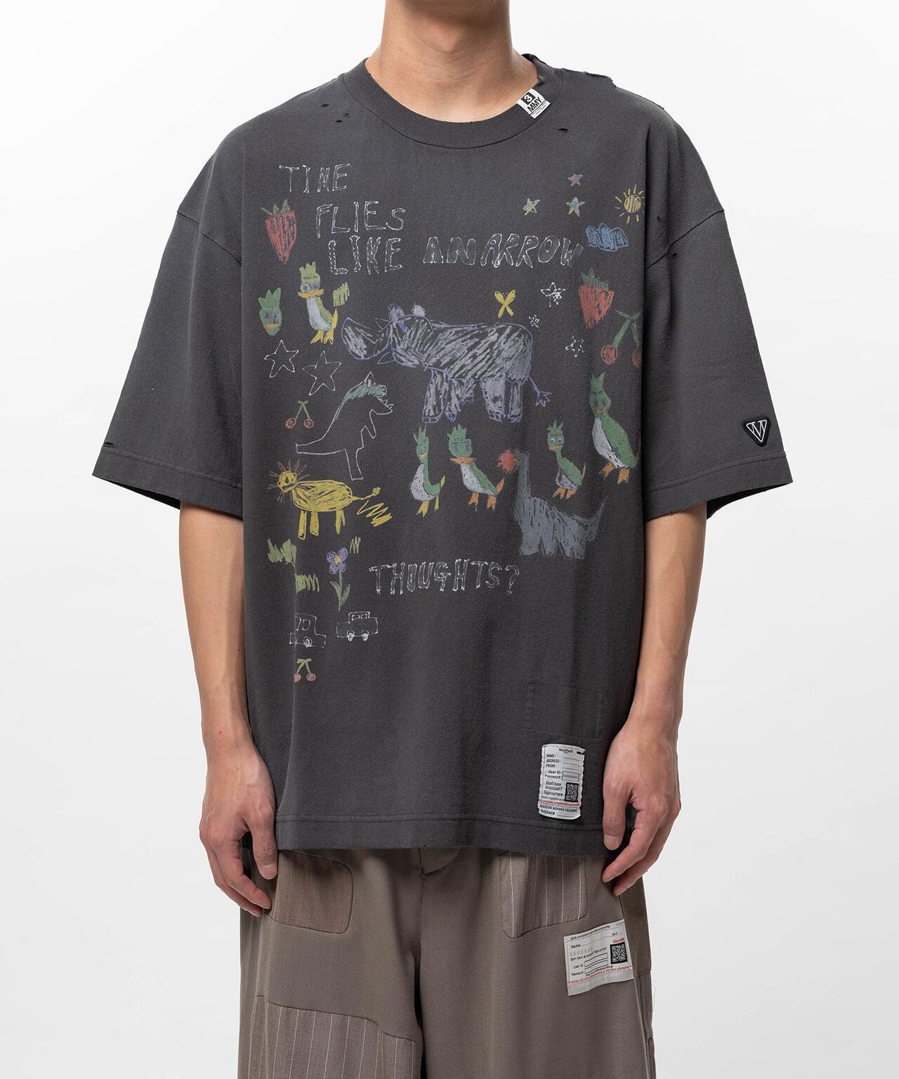 Maison MIHARAYASUHIRO メゾン ミハラヤスヒロ 塗鴉圖案 KIDS DOODLE TEE 兒童T恤