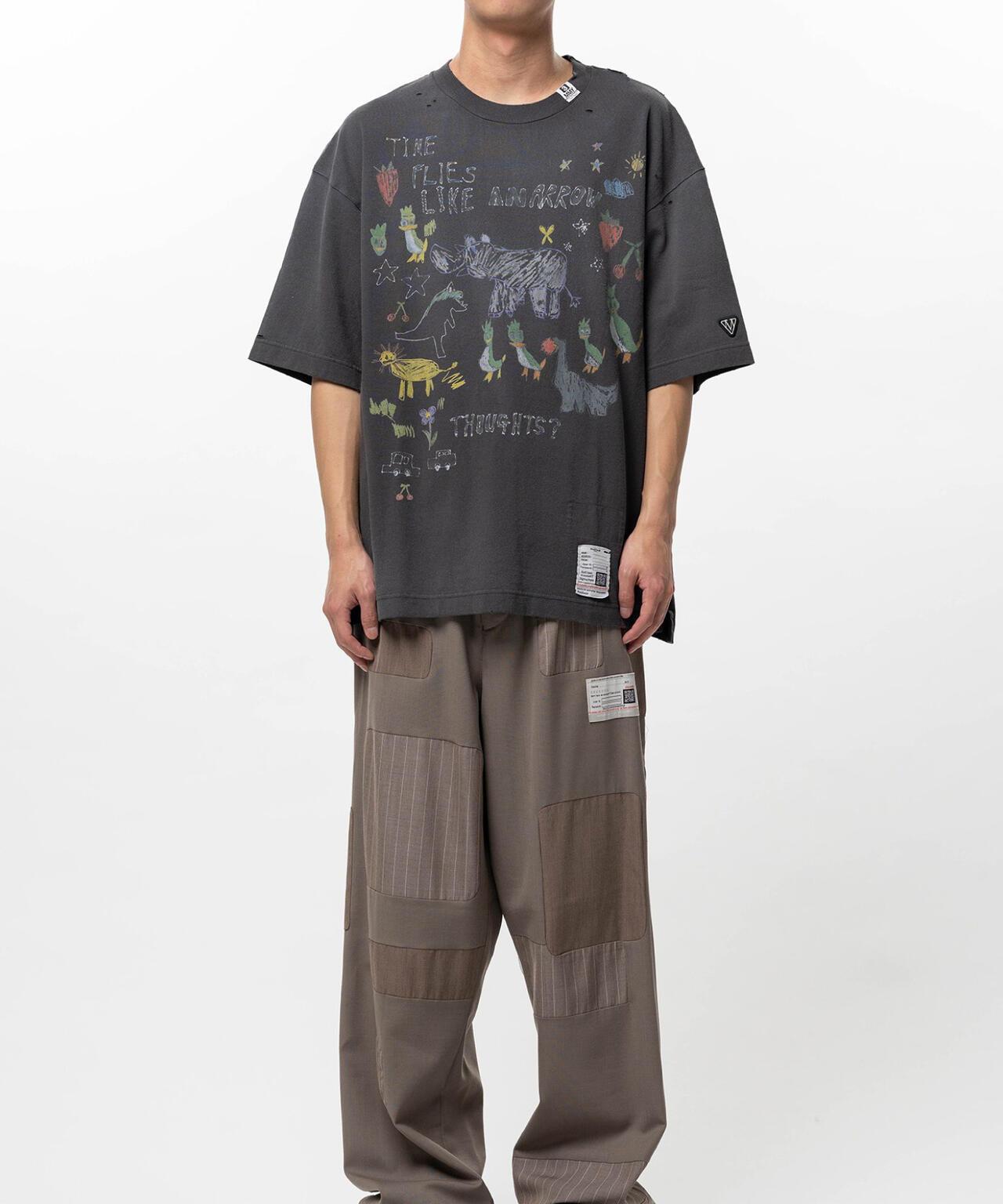 Maison MIHARAYASUHIRO メゾン ミハラヤスヒロ 塗鴉圖案 KIDS DOODLE TEE 兒童T恤