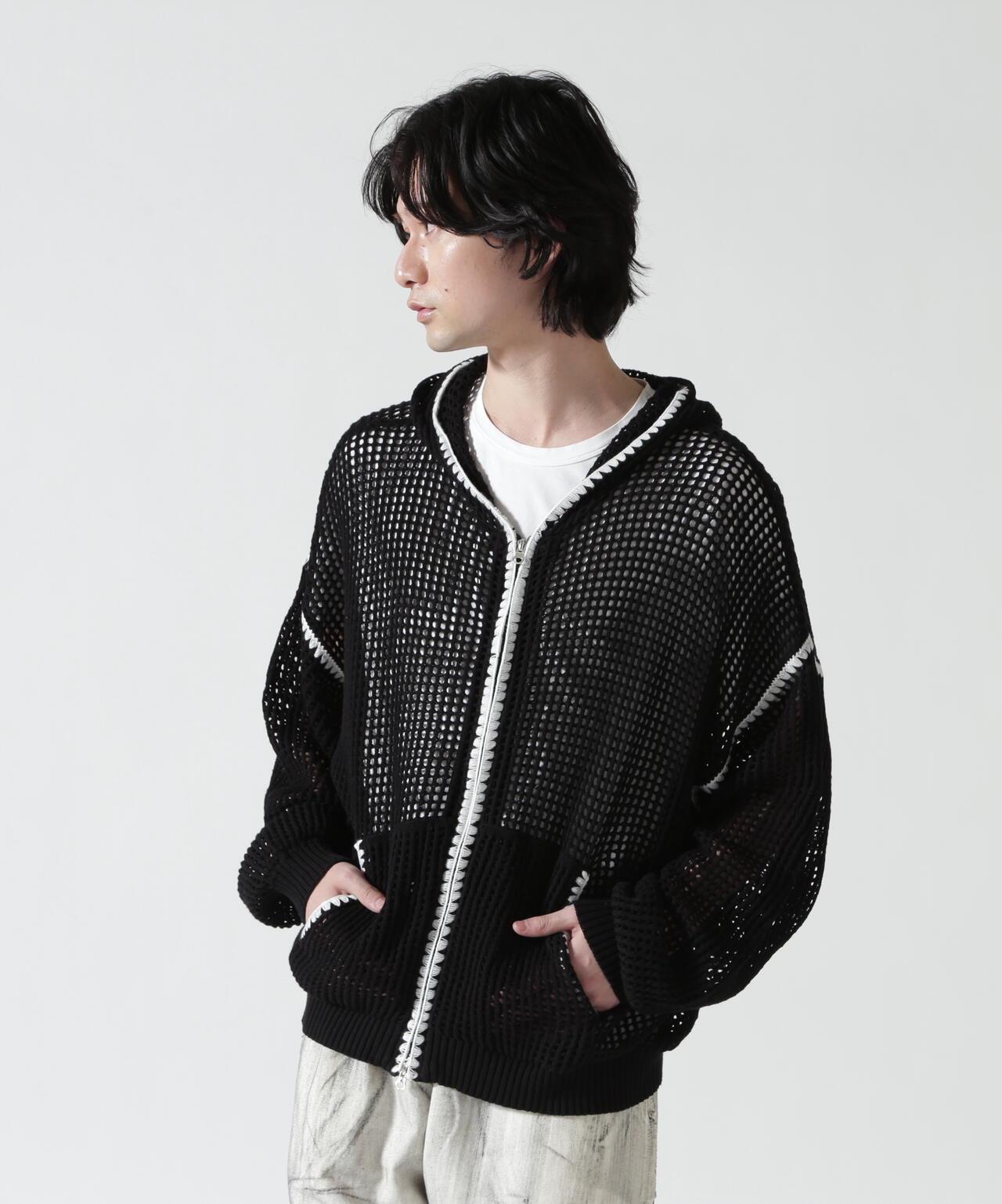 手工縫線網眼連帽衛衣 HAND - STITCH MESH HOODIE