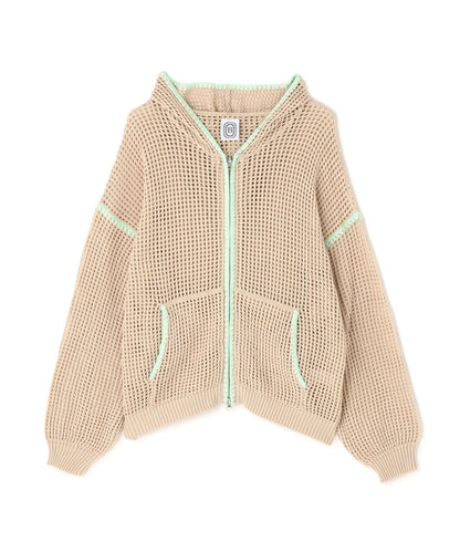 手工縫線網眼連帽衛衣 HAND - STITCH MESH HOODIE