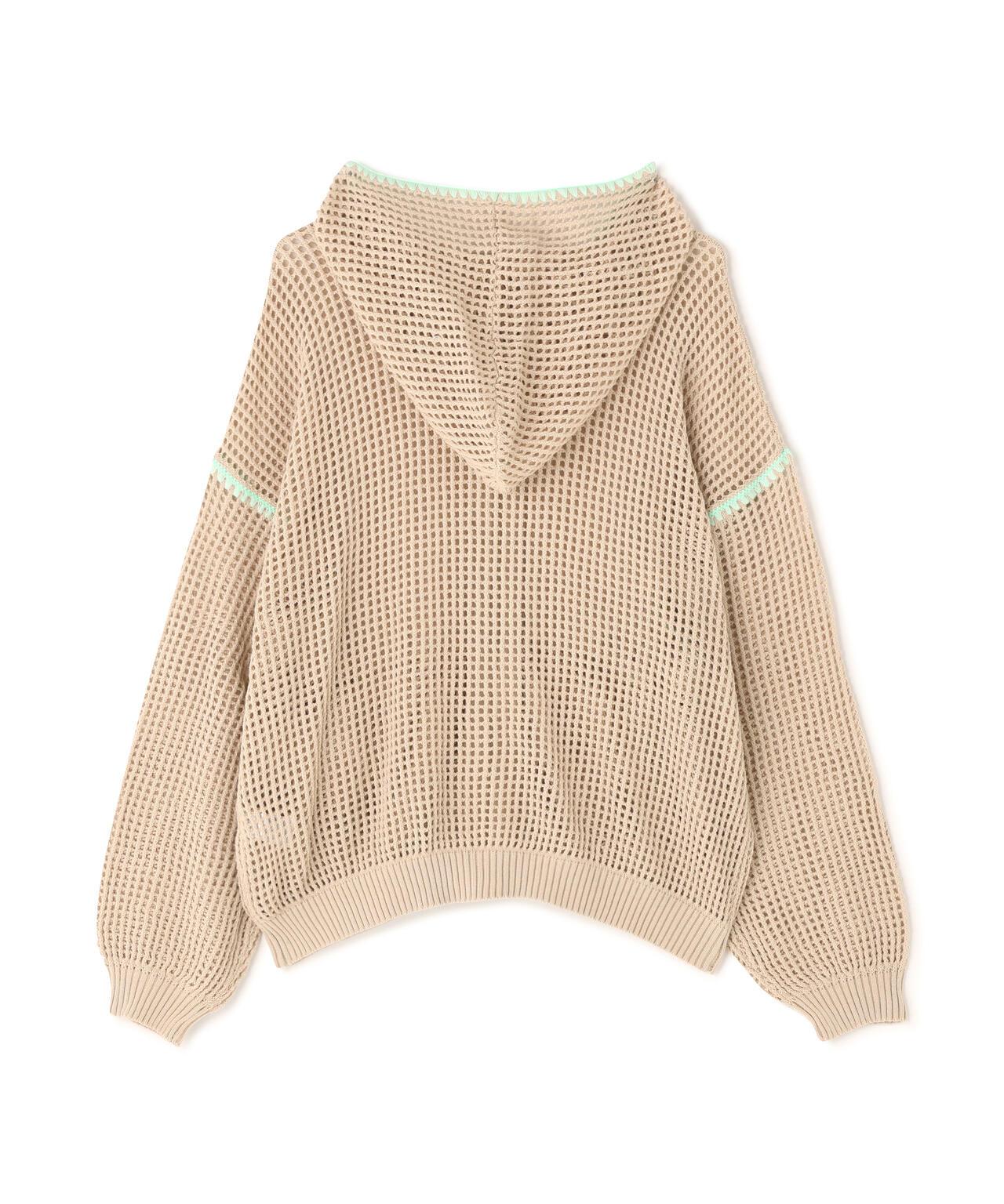 手工縫線網眼連帽衛衣 HAND - STITCH MESH HOODIE