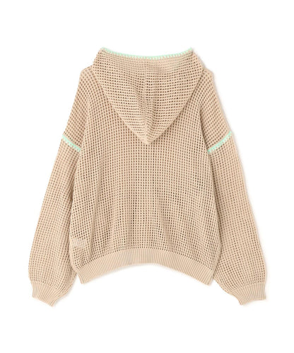 手工縫線網眼連帽衛衣 HAND - STITCH MESH HOODIE