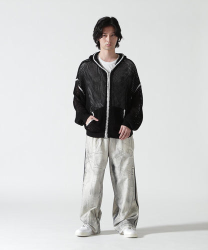 手工縫線網眼連帽衛衣 HAND - STITCH MESH HOODIE