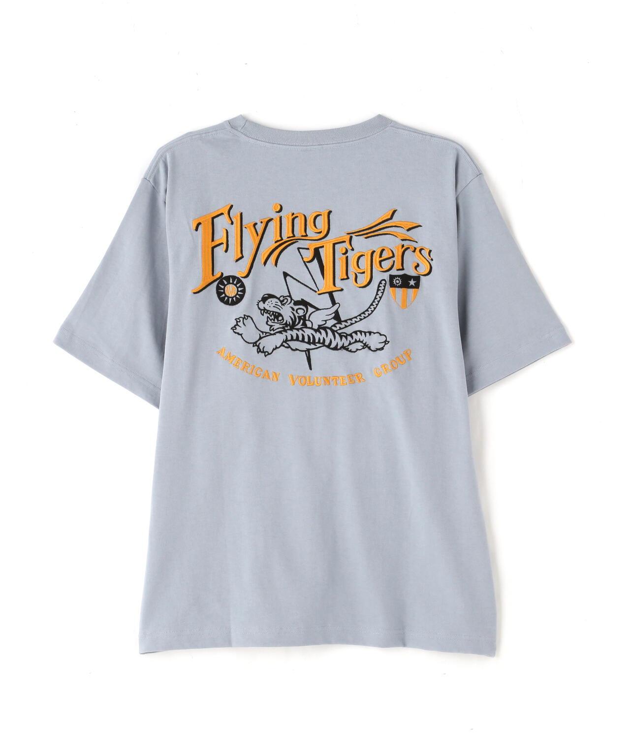 刺繡 FLYING TIGERS 圖案 T恤 《&DEPOT限定》