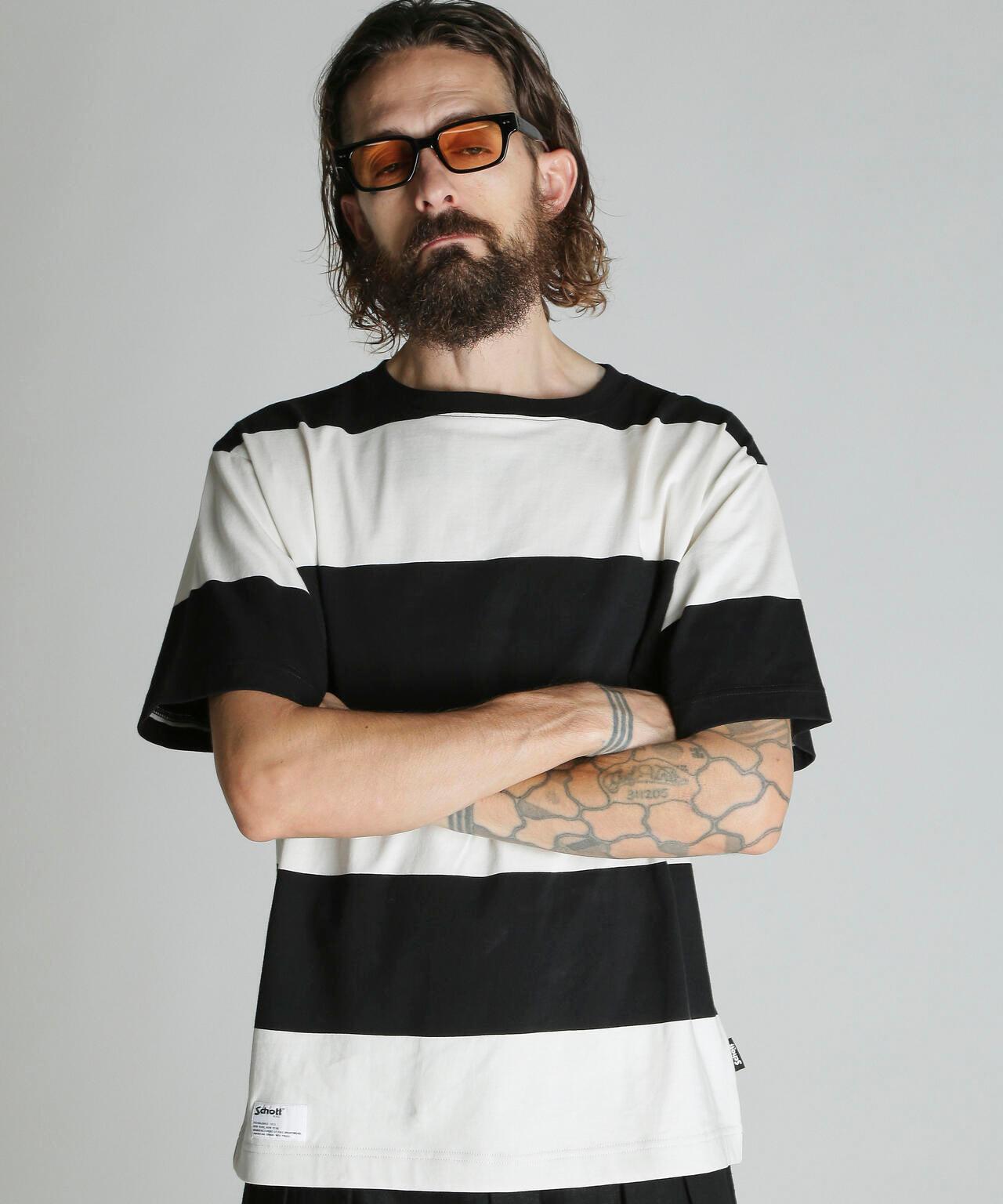WIDE BORDER T-SHIRT 寬條紋 T恤