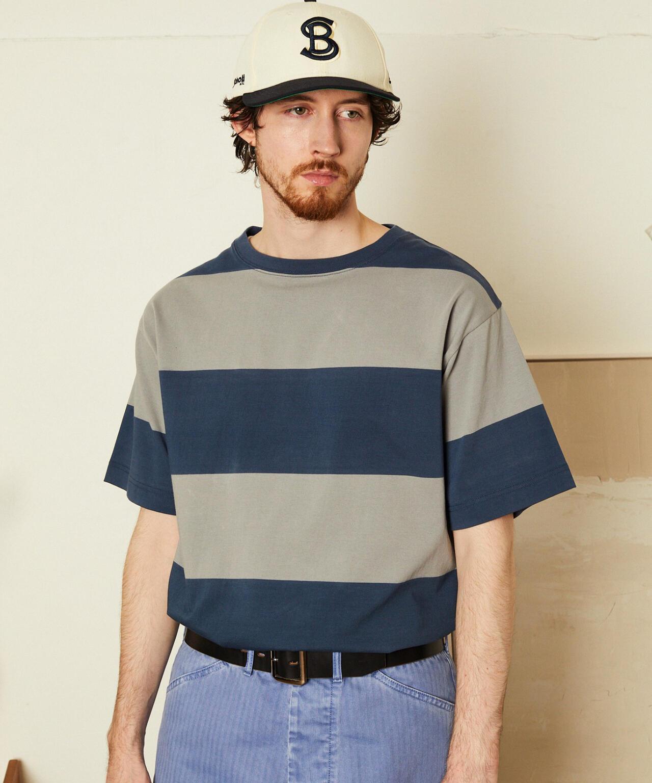 WIDE BORDER T-SHIRT 寬條紋 T恤
