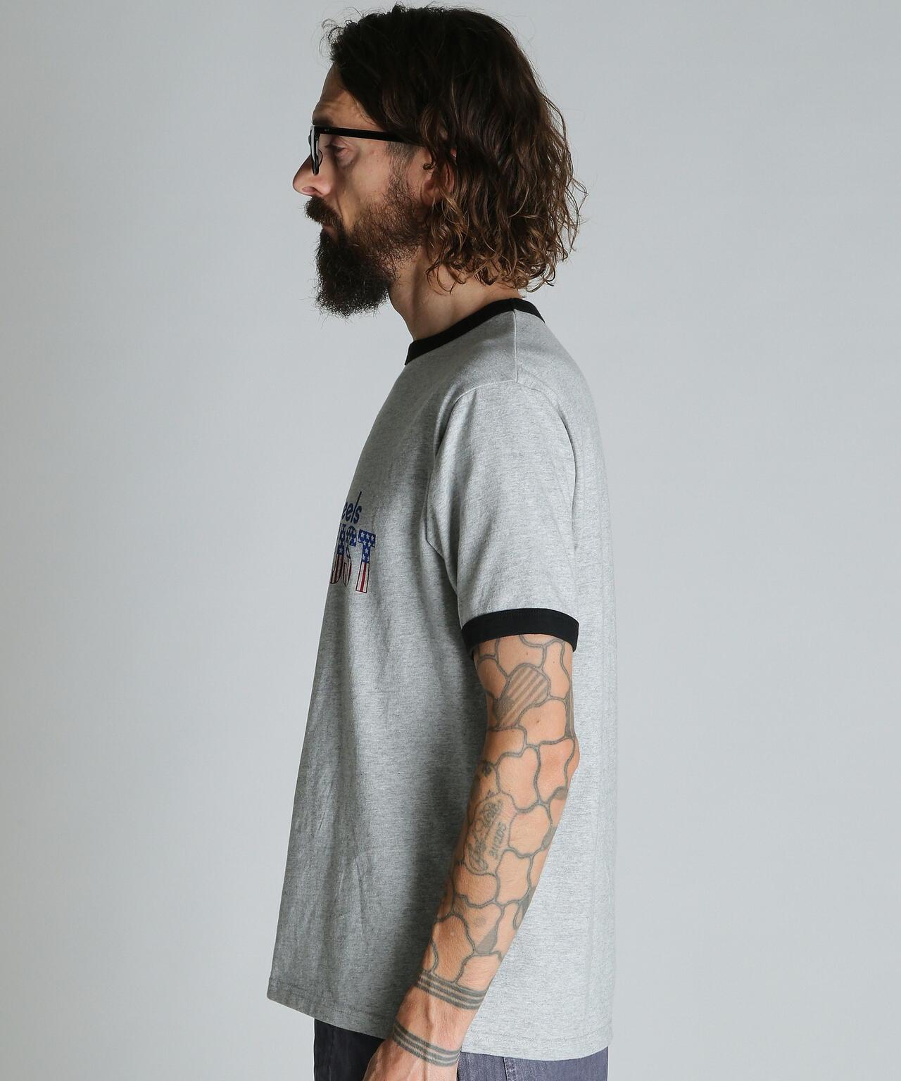 TRUST RUST RINGER T-SHIRT 撞色領T恤