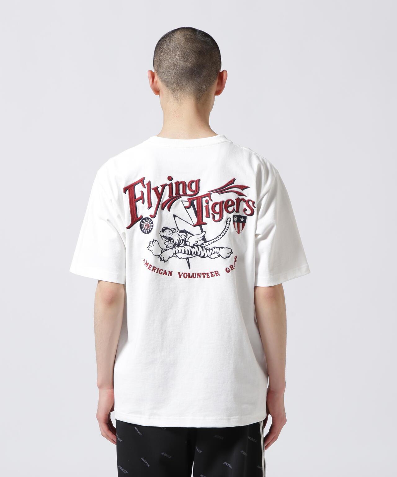 刺繡 FLYING TIGERS 圖案 T恤 《&DEPOT限定》