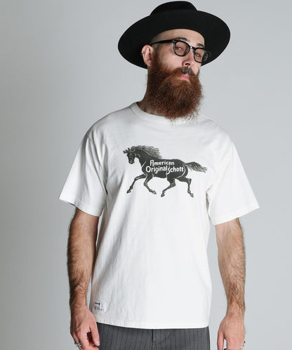 AMERICAN ORIGINAL HORSE T-SHIRT 馬圖案短袖T恤