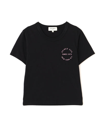 《WOMAN》 VARSITY LOGO 學院字母圖案 短款 T-SHIRT