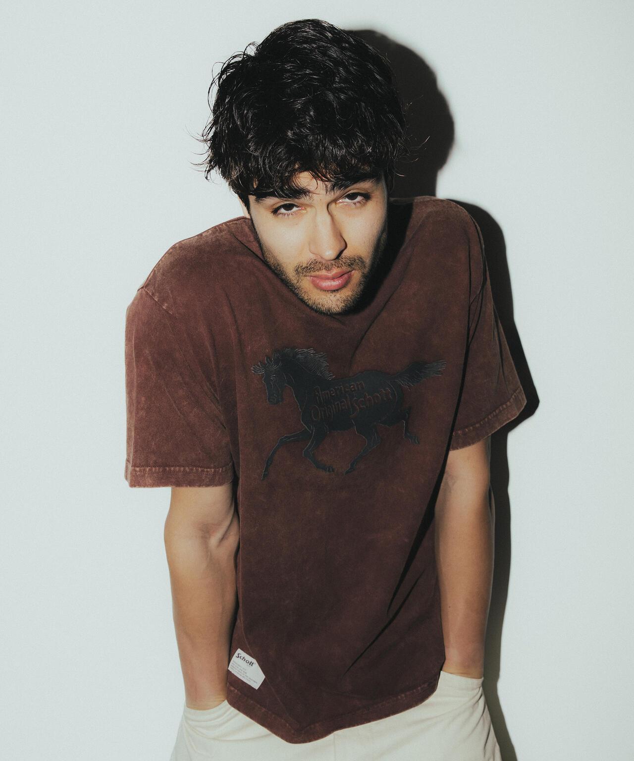 AMERICAN ORIGINAL HORSE T-SHIRT 馬圖案短袖T恤