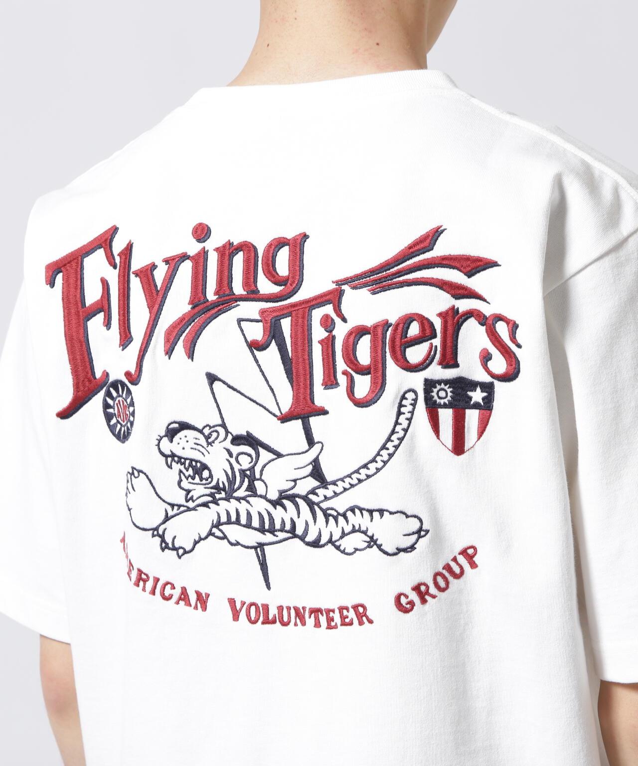 刺繡 FLYING TIGERS 圖案 T恤 《&DEPOT限定》