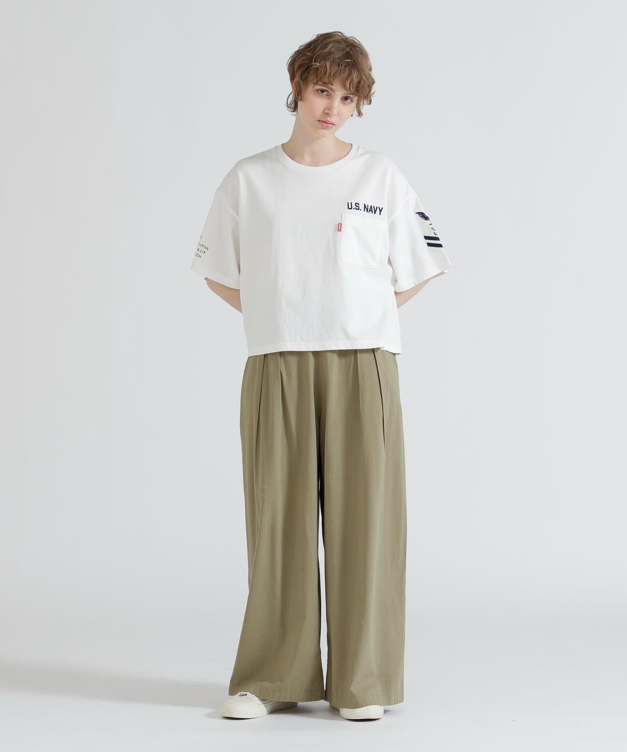 DESIGN BELT TUCK DETAIL 褲子