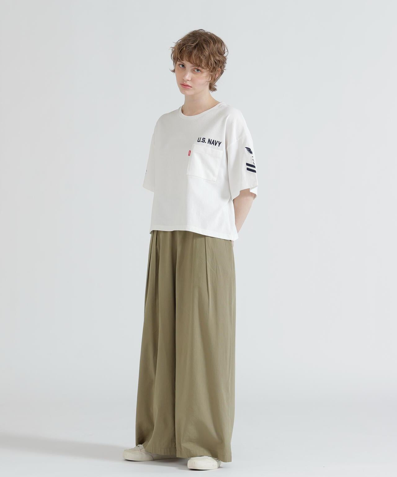 DESIGN BELT TUCK DETAIL 褲子