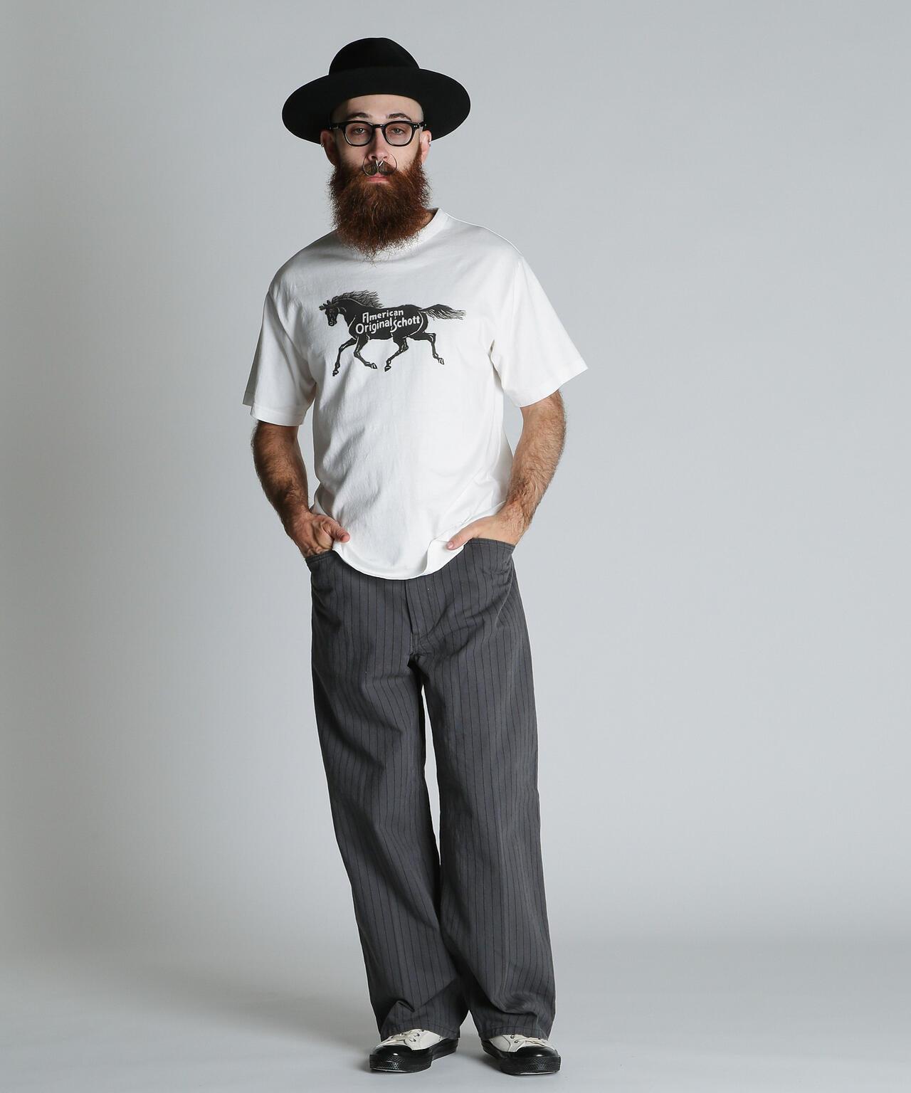 AMERICAN ORIGINAL HORSE T-SHIRT 馬圖案短袖T恤