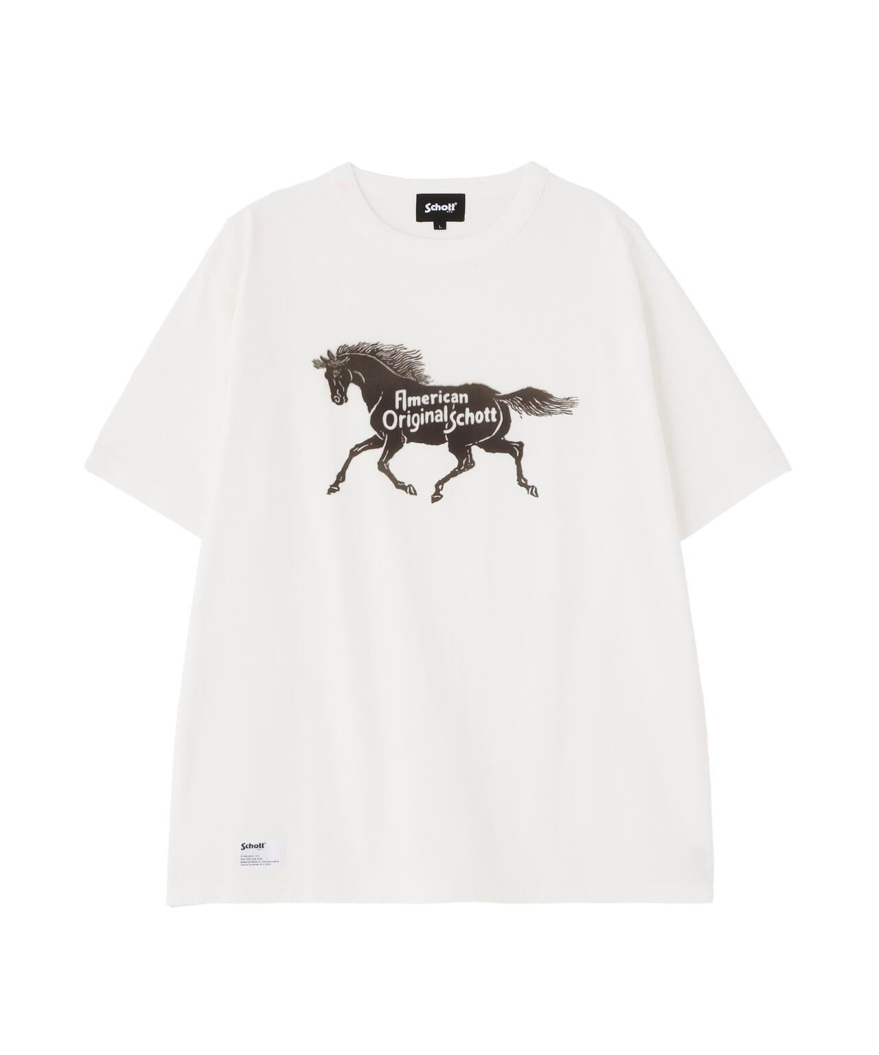 AMERICAN ORIGINAL HORSE T-SHIRT 馬圖案短袖T恤