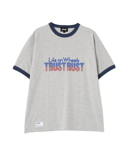 TRUST RUST RINGER T-SHIRT 撞色領T恤