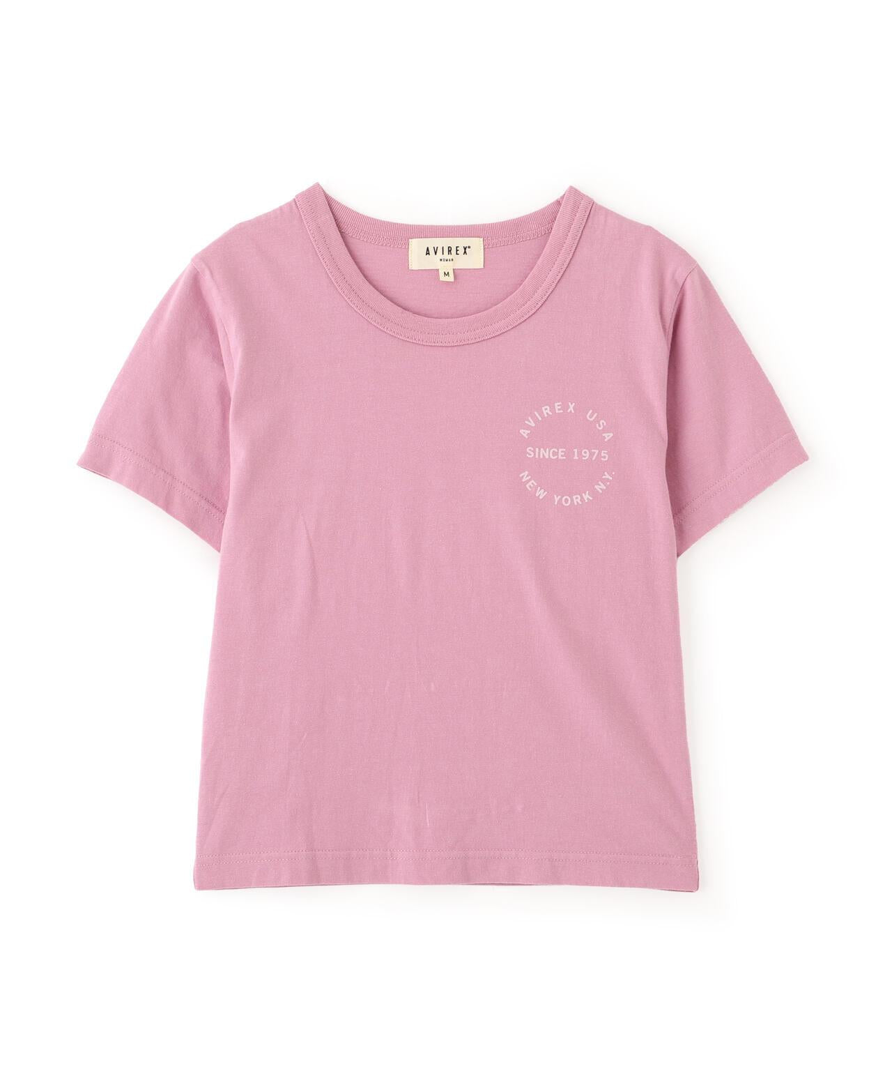 《WOMAN》 VARSITY LOGO 學院字母圖案 短款 T-SHIRT