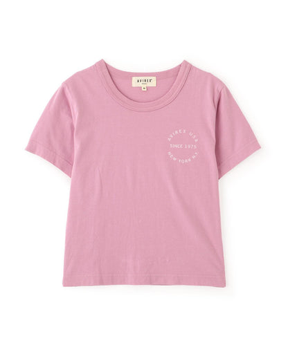 《WOMAN》 VARSITY LOGO 學院字母圖案 短款 T-SHIRT