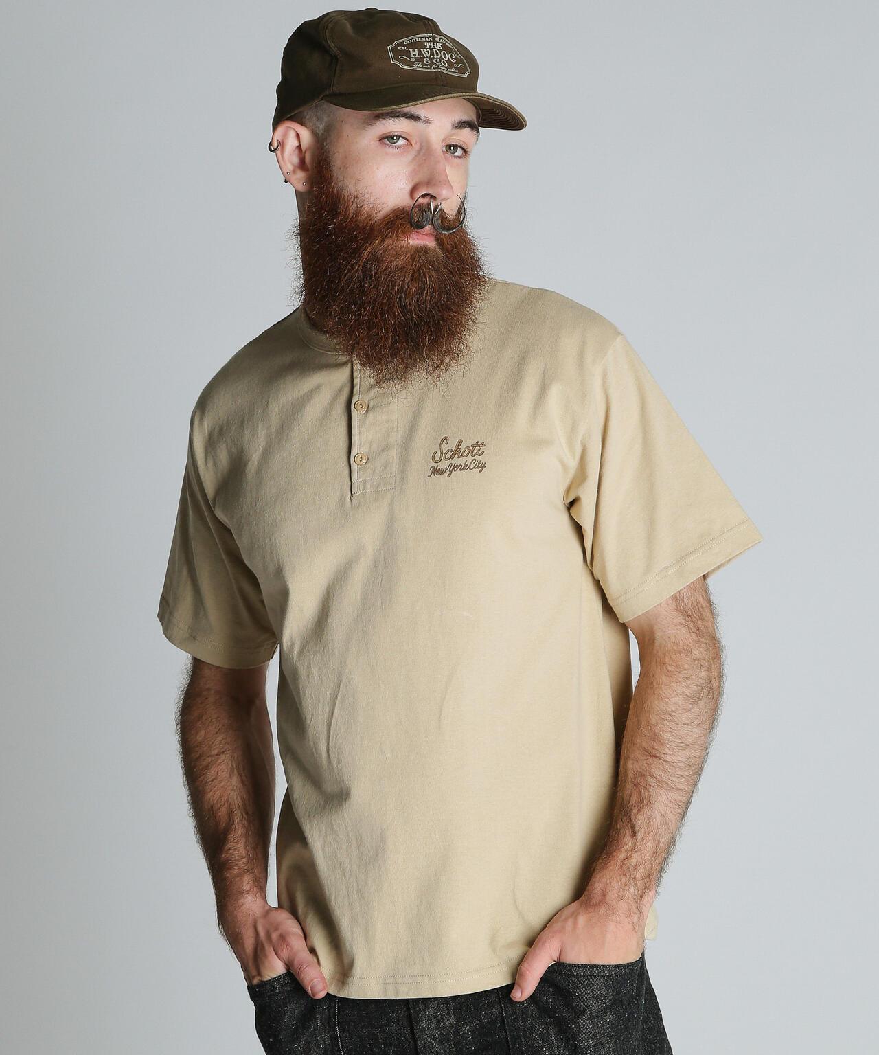 ROPE HENLEY T-SHIRT 繩紋亨利領T恤