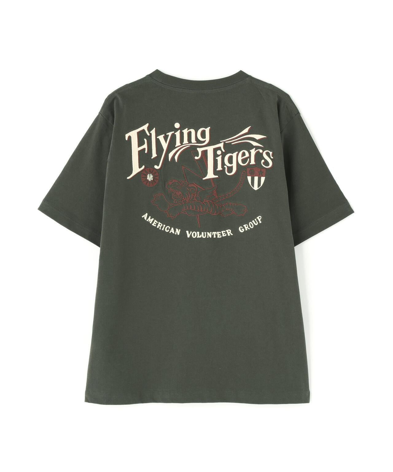 刺繡 FLYING TIGERS 圖案 T恤 《&DEPOT限定》