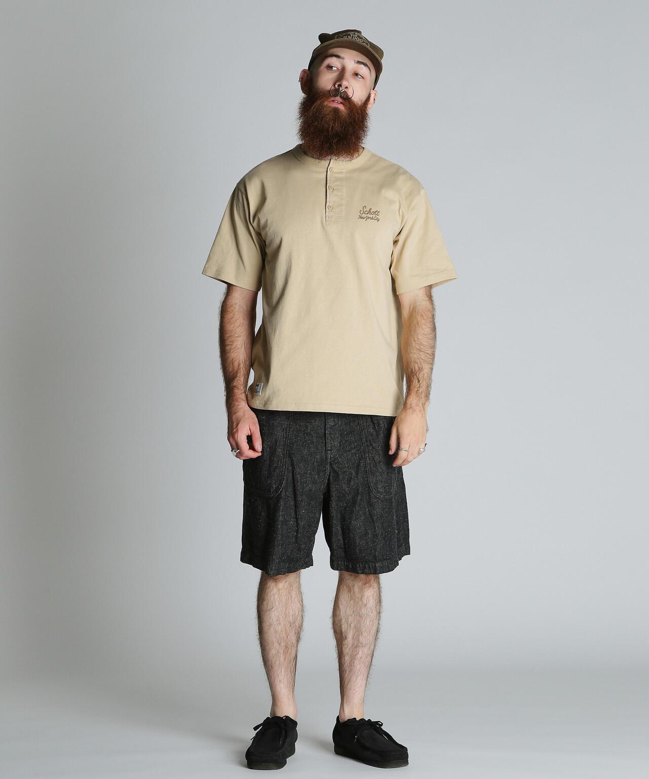 ROPE HENLEY T-SHIRT 繩紋亨利領T恤