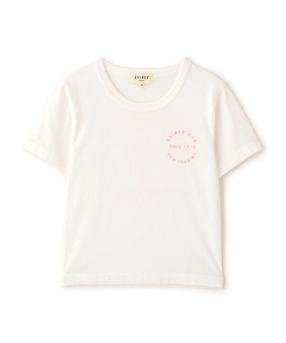 《WOMAN》 VARSITY LOGO 學院字母圖案 短款 T-SHIRT