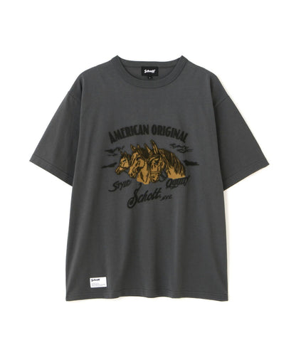 馬植絨圖案 T恤 HORSE FLOCKY T-SHIRT