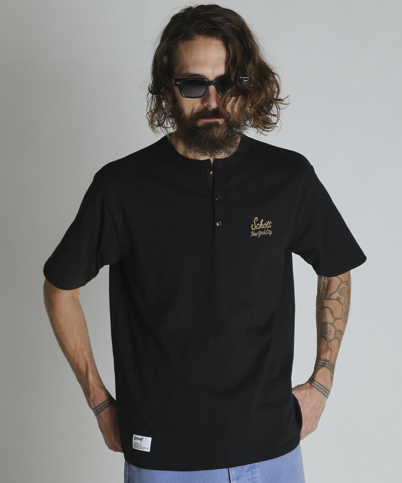 ROPE HENLEY T-SHIRT 繩紋亨利領T恤