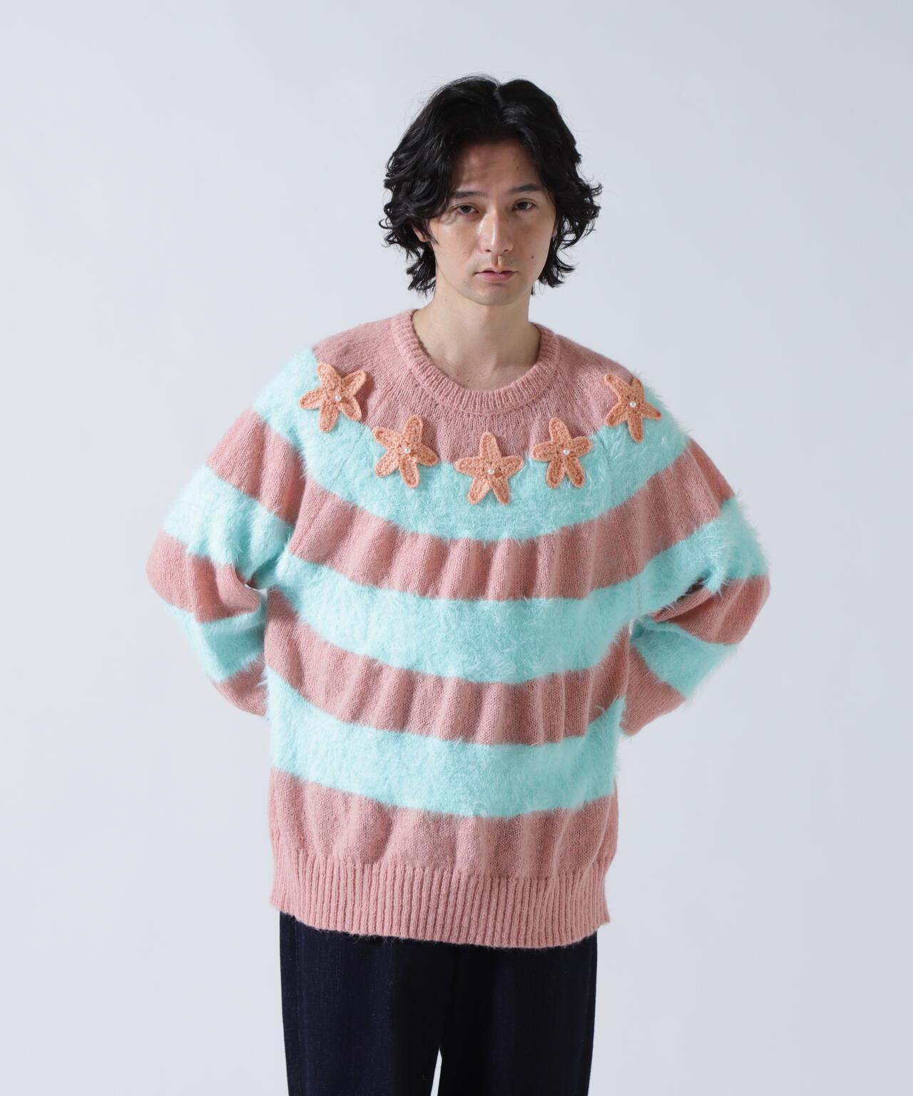 STAR BORDER KNIT 條紋針織上衣